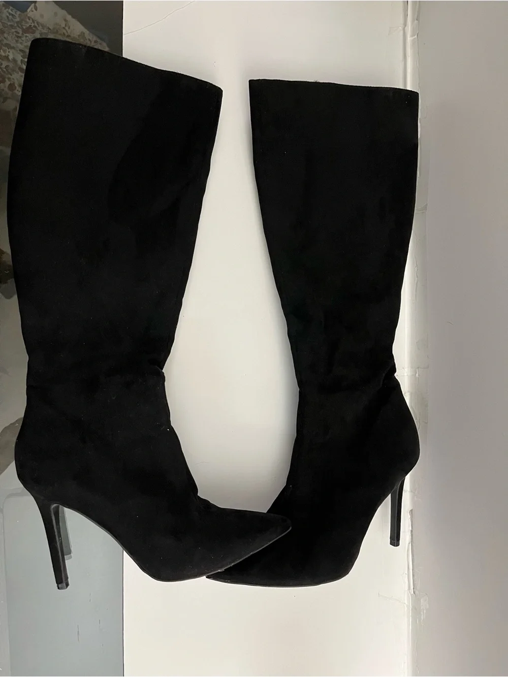 Thalia Sodi Black Over-the-Knee Pointed Stiletto Boots